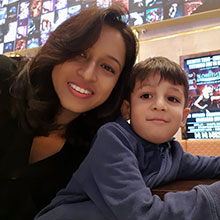 Ayaan with Nafisa Bohra